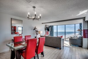 Dining - Sweeping Ocean View from Each Bdr and Living Room, Safe and Quiet Neighborhood  (Myrtle Beach)