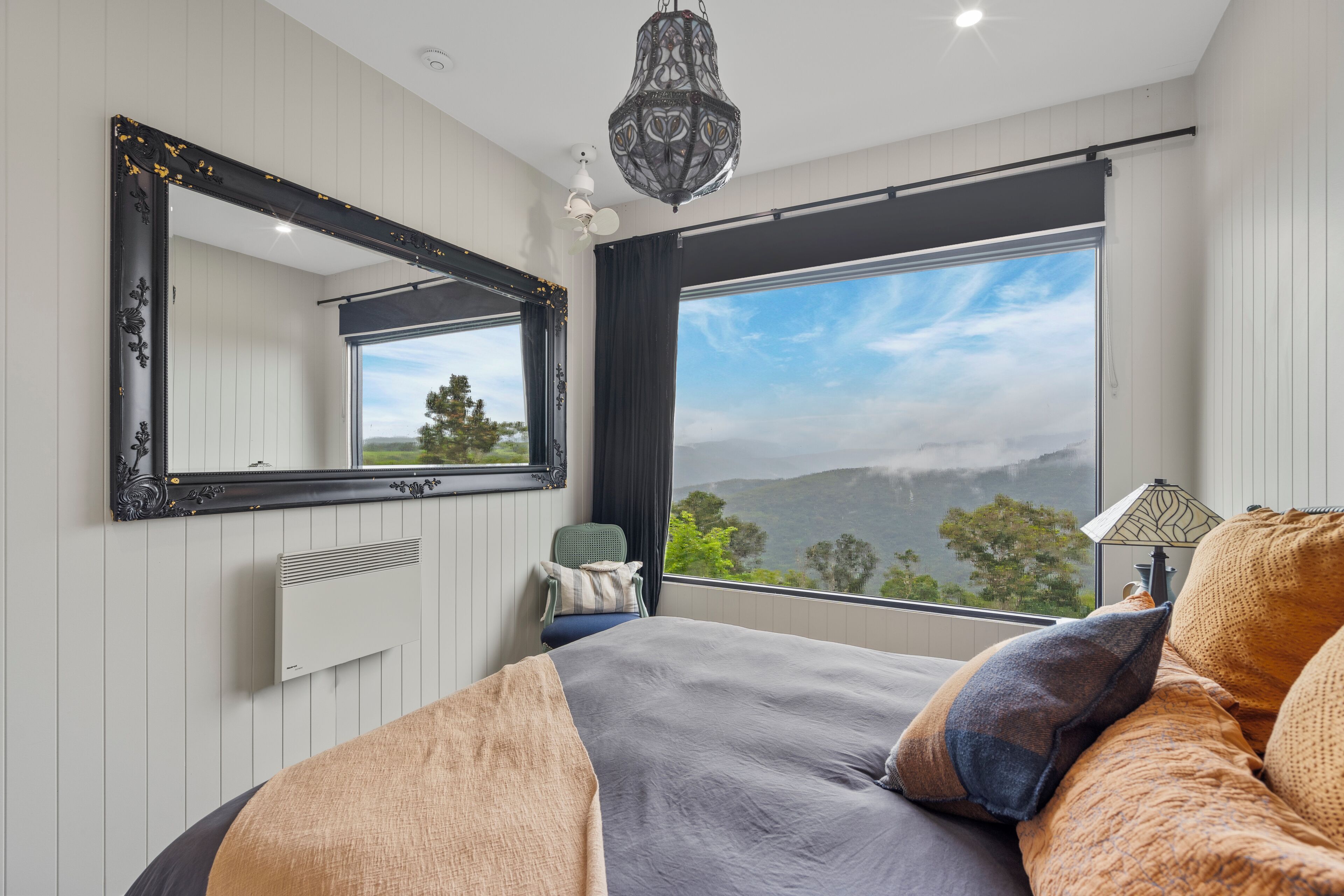 1 bedroom, desk, iron/ironing board, travel cot