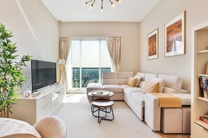 Smart TV - Urban Oasis 1BR in Armada with Cityscape Views (Dubai)