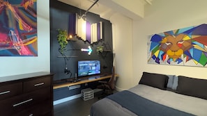 1 chambre, bureau, Wi-Fi, draps fournis