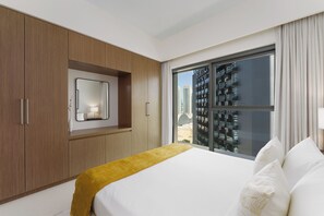 2 bedrooms, in-room safe, blackout curtains, iron/ironing board -  Maison Privee - Elevated Living with Spectacular Burj Khalifa Views (Dubai)