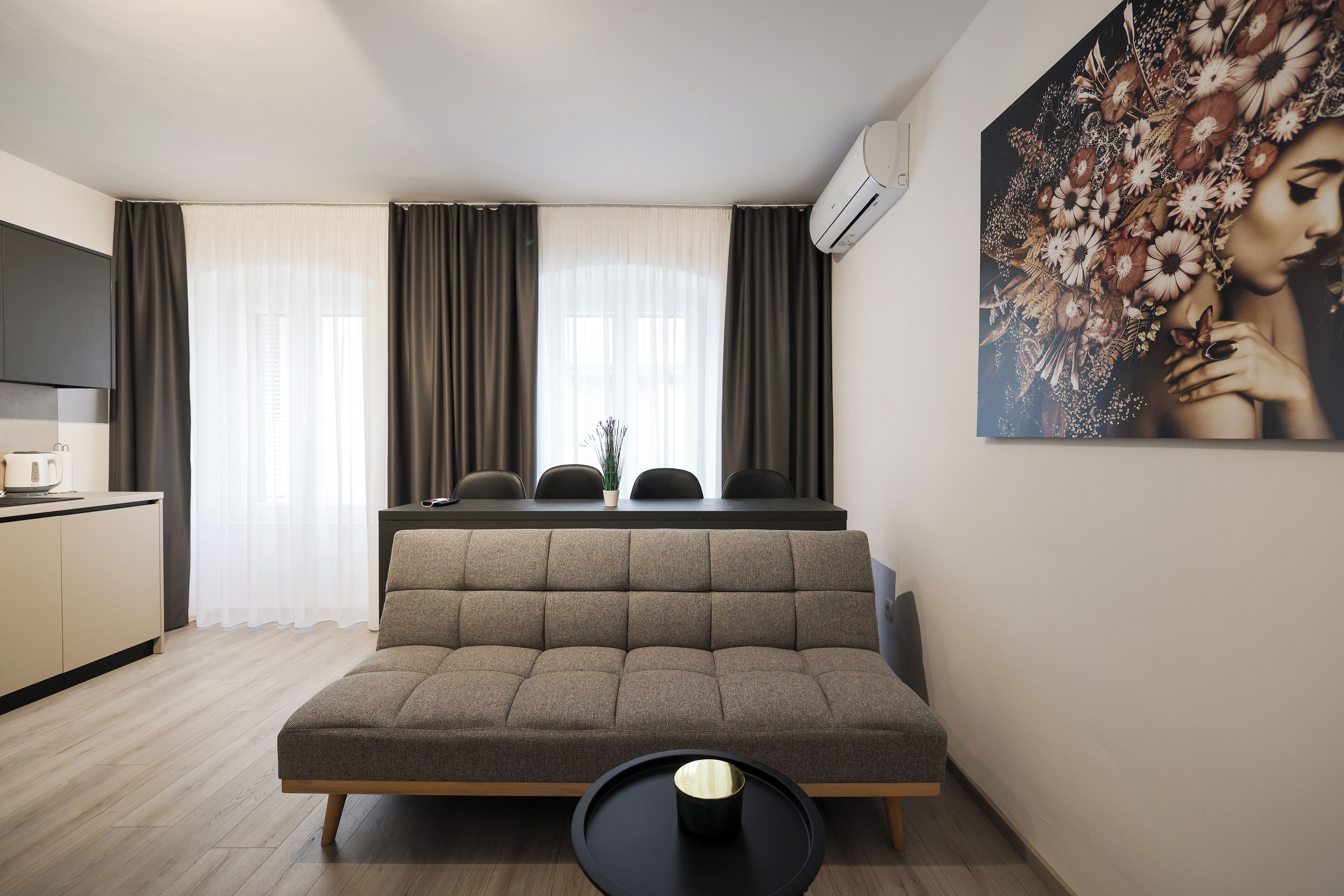 Deluxe-Apartment, Stadtblick | Wohnbereich