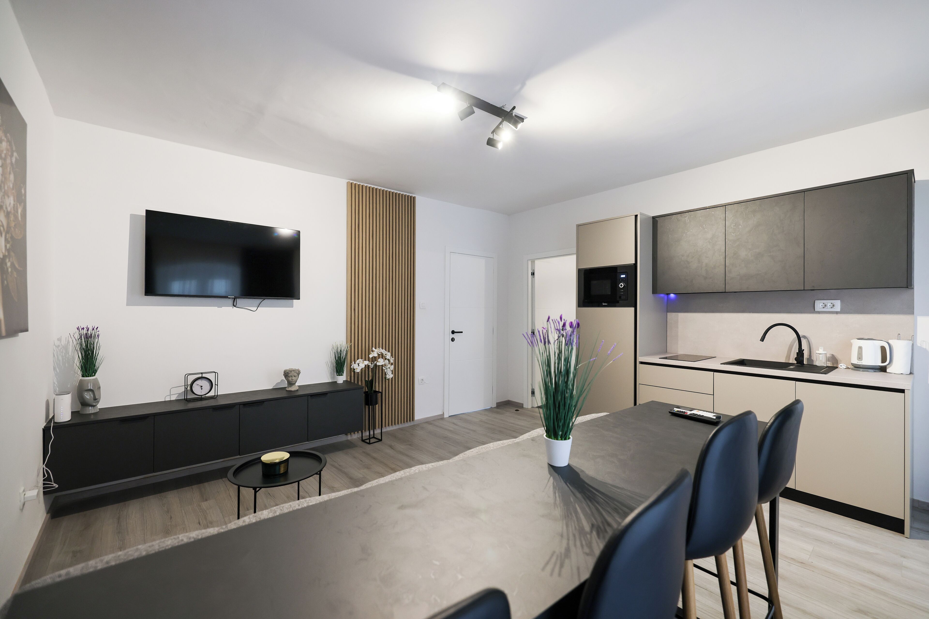 Deluxe-Apartment, Stadtblick | Wohnbereich