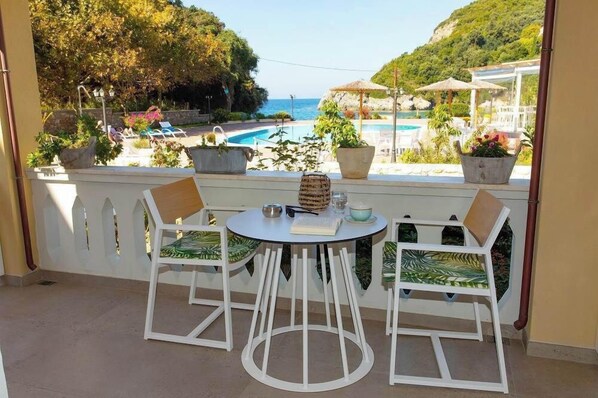 Deluxe Studio, Sea View | View from room - Anemolia Parga Suites (Parga)