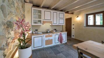 Chambre, 1 chambre, fumeur, patio | Cuisine privée