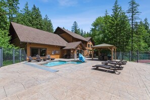 Pool - Book a Holiday Stay! Lake Access! Fireplace! Community Pool, Hot Tub, and Sauna! (Whitefish)