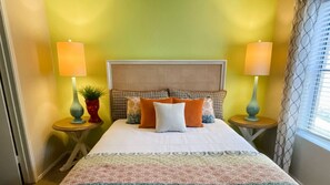 2 bedrooms, desk, iron/ironing board, WiFi