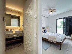 2 bedrooms, iron/ironing board, travel crib, WiFi