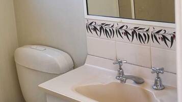 Serviettes fournies, savon, papier toilette