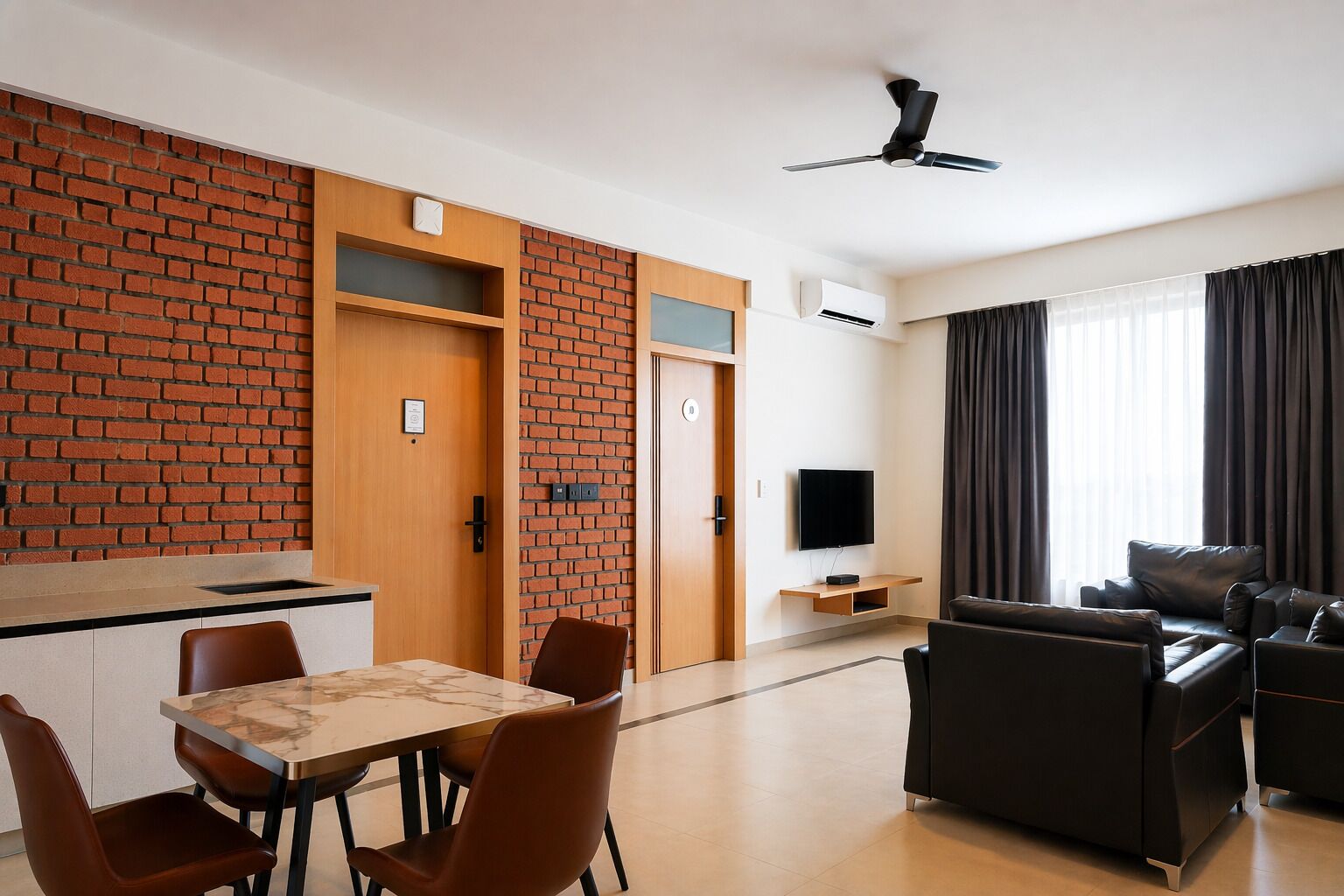 32-inch flat-screen TV with digital channels