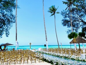 Zona para bodas al aire libre