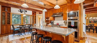 Family Getaway Carnelian Bay! Pool Table, Stone Fireplace, & Large Backyard