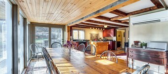 Outdoor Fireplace & Pool Table: Tamworth Home!