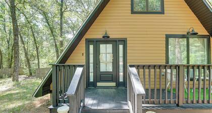 Walk to Fox Lake: Pet-friendly A-frame w/ Fire Pit