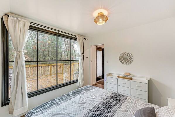 House (3 Bedrooms) | Interior - Walk to Fox Lake: Pet-friendly A-frame w/ Fire Pit (Twin Lake)