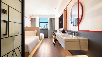 Standard Twin Room | Desk, blackout drapes, soundproofing, free WiFi