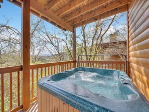 Ferienhütte, 4 Schlafzimmer | Außen-Whirlpool