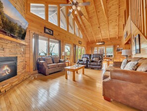 Ferienhütte, 4 Schlafzimmer | Wohnbereich