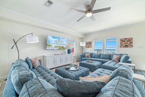 Smart TV - Sol Mate by GSVR | Spacious Beachfront Retreat w/ Private Pool + FREE Activities/Golf (Gulf Shores)