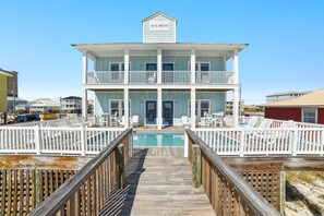 A heated pool - Sol Mate by GSVR | Spacious Beachfront Retreat w/ Private Pool + FREE Activities/Golf (Gulf Shores)