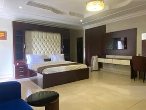 Family Apartment, Balcony, City View | 2 bedrooms, desk, laptop workspace, blackout drapes - Green House Hotels and Apartments (Abuja)