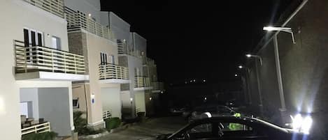 Front of property – evening/night