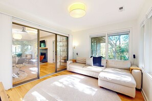 Televisión, chimenea