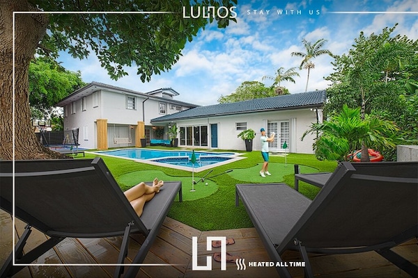 This beautifully landscaped area features several creative holes