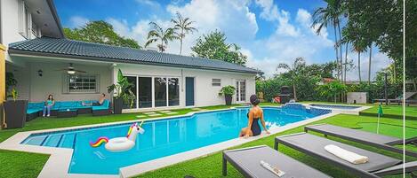 Una piscina climatizada