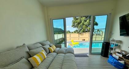 Charming 3-bedroom villa with AC, WiFi in Pakchong,Kid zone,Tomato picking