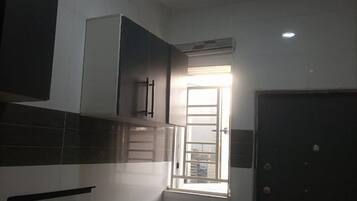 Apartment | Private kitchen | Fridge, microwave, oven, stovetop