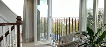 Period property a short walk from the beach.