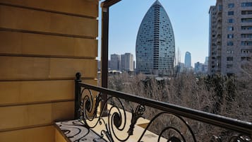 Suite junior, balcón, vista al parque | Vista a la ciudad