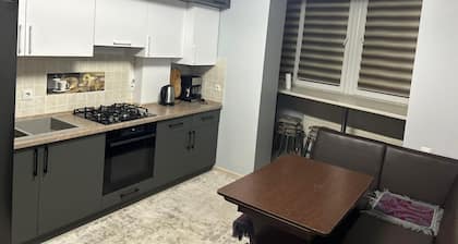 Cozy 1-bedroom apartment in delightful Chișinău with AC, WiFi