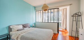 2 bedrooms, iron/ironing board, travel crib, WiFi