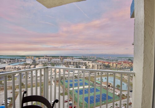 🌊Stunning Views from HUGE Balcony-Great Amenities-Estero Beach & Tennis 1201-A🌊