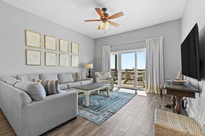 House, Multiple Beds (HypNautic East) | Living area | TV - Hypnautic East (Gulf Shores)