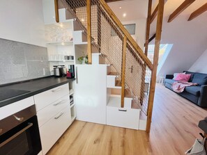 Interior - Modern & cozy: attic apartment near the S-Bahn to Frankfurt/Darmstadt (Egelsbach)