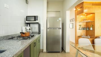 Luxury Chalet, Garden View | Private kitchen | Electric kettle