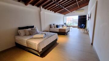 Loft, Kitchenette, City View | Desk, laptop workspace, free WiFi