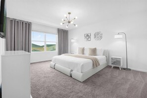 4 bedrooms, travel cot, WiFi, bed sheets