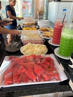 Free daily self-service breakfast