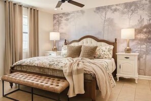 1 多间卧室、熨斗/熨衣板、上网接入、床单