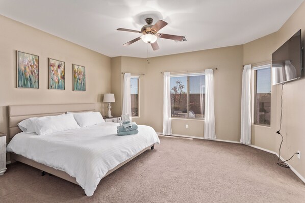 3 bedrooms, iron/ironing board, free WiFi, bed sheets