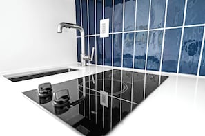 Microwave, stovetop, dishwasher