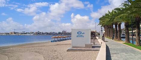 Sun loungers, beach towels