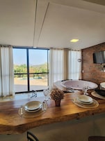 Deluxe House, 2 Bedrooms, Private Pool, Mountain View | Living area | 36-inch Smart TV with satellite channels