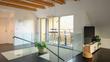 Luxury Apartment, Balcony, River View | In-room safe, blackout drapes, soundproofing, iron/ironing board