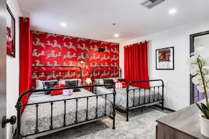 2 bedrooms, iron/ironing board, travel crib, WiFi