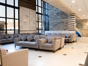 Sitteområde i lobbyen